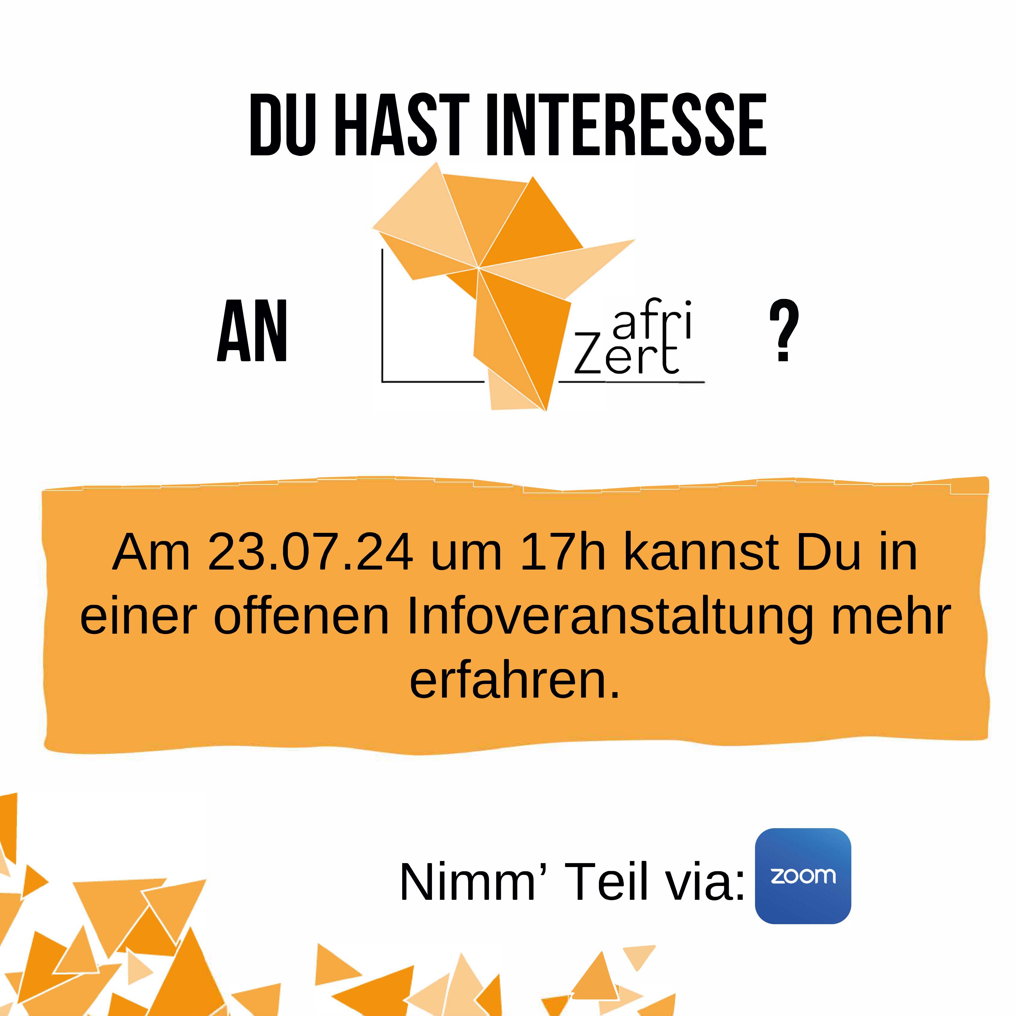 Infoveranstaltung afriZert Juli