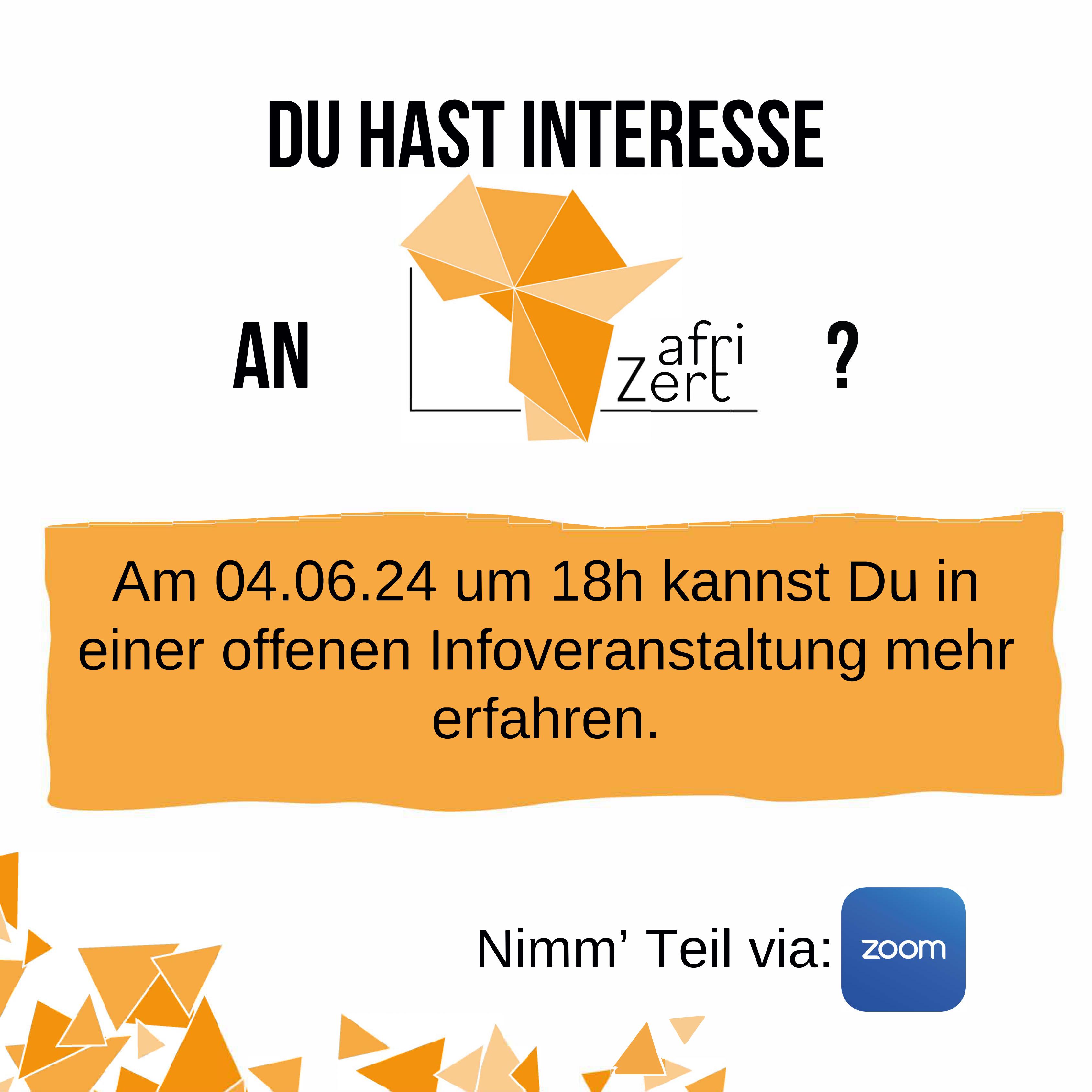 Infoveranstaltung afriZert Juni